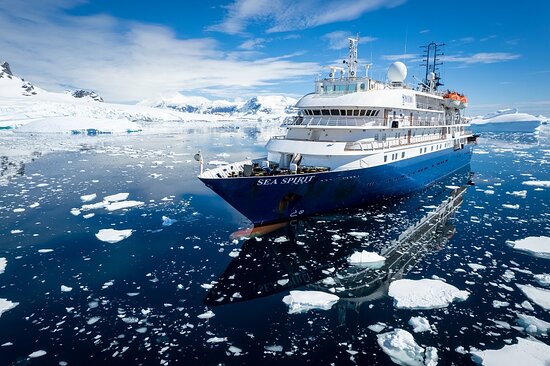 Poseidon Expeditions M/V Sea Spirit expedition ship in polar waters